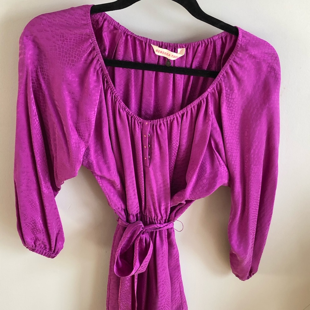 Rebecca Taylor Purple Silk dress